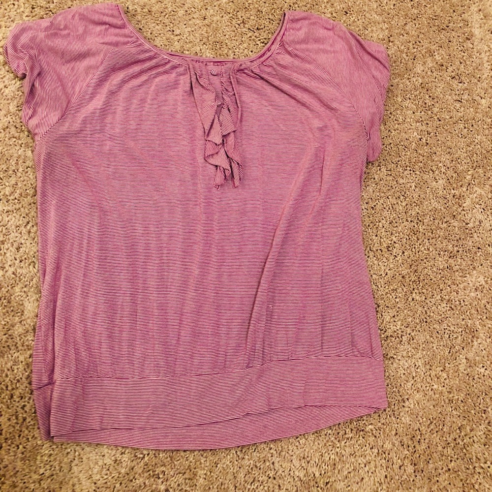 Striped Short Sleeve Top